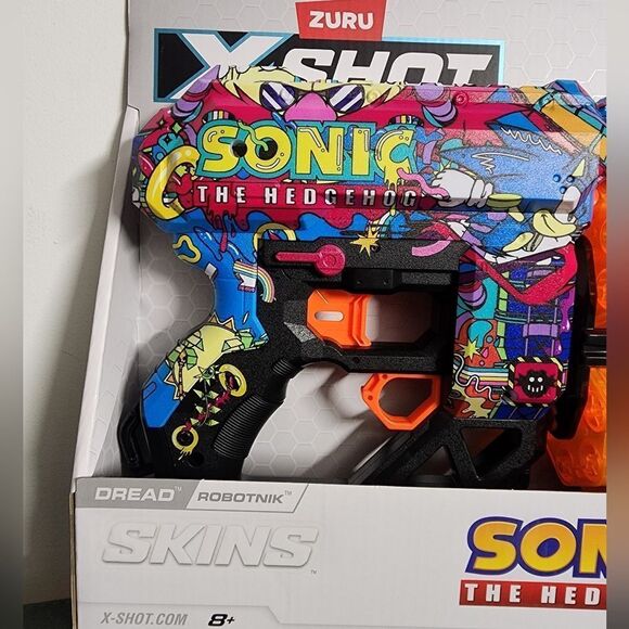X-Shot SKINS Dread Dart Blaster - Sonic the Hedgehog by ZURU Hyper Spike - Picture 5 of 7